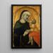 Vierge à l'Enfant - Pietro Lorenzetti — quadro incorniciato alla parete