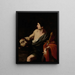David con la testa di Golia - Pietro Novelli — quadro incorniciato alla parete