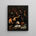 La risurrezione di Lazzaro - Pietro Novelli — quadro incorniciato alla parete