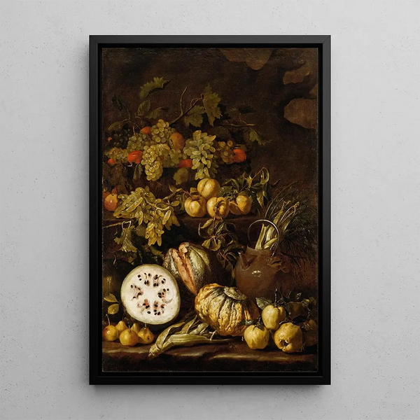 Nature morte avec fruits - Pietro Paolo Bonzi — quadro incorniciato alla parete