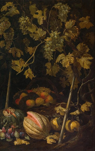 Pietro Paolo Bonzi - Still Life with Fruit and Vine.webp