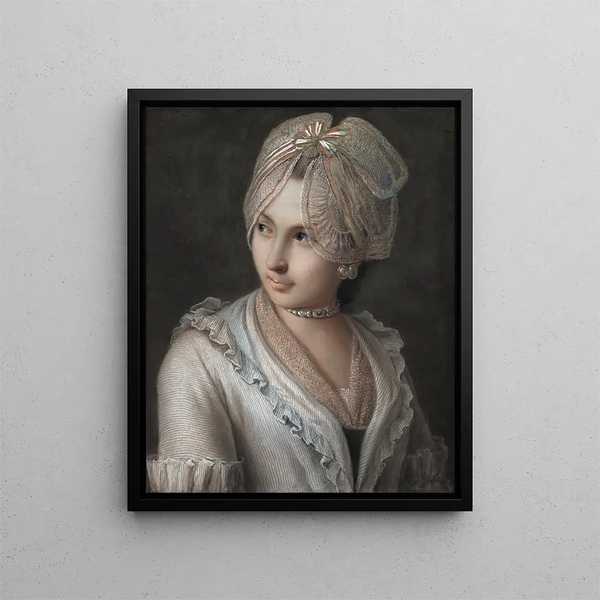 Pietro Rotari - An Elegant Young Lady with a Lace Cap.webp