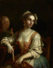 Donna con ventaglio e Donna con rosa - Pietro Rotari — vista dell’opera
