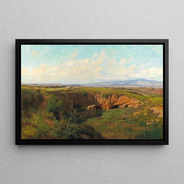 Pietro Sassi - Roman Campagna landscape with shepherd.webp