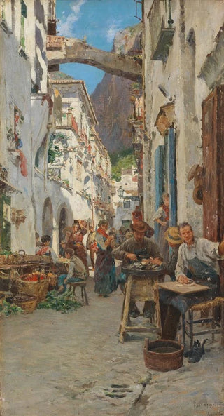 Pietro Scoppetta - Via con terrazze ad Amalfi.webp