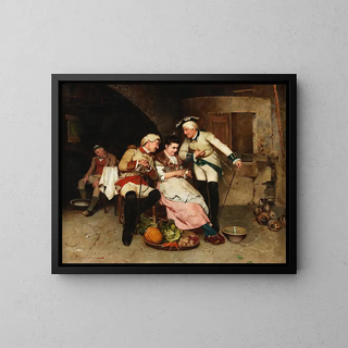 I rivali - Pietro Torrini — quadro incorniciato alla parete