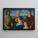 Vergine con Bambino, santi e donatori - Pietro degli Ingannati — quadro incorniciato alla parete