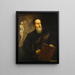 Autoritratto immaginario di Tiziano - Pietro della Vecchia — quadro incorniciato alla parete