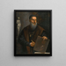 Ritratto di Tiziano - Pietro della Vecchia — quadro incorniciato alla parete