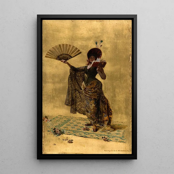 Femme avec un éventail lisant - Pinckney Marcius-Simons — quadro incorniciato alla parete