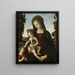 La Vierge à l'Enfant Jésus et saint Jean - Pinturicchio — quadro incorniciato alla parete