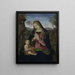 Vergine con Bambino - Pinturicchio — quadro incorniciato alla parete