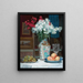 Nature morte con mazzo di phlox - Piotr Hipolit Krasnodbski — quadro incorniciato alla parete