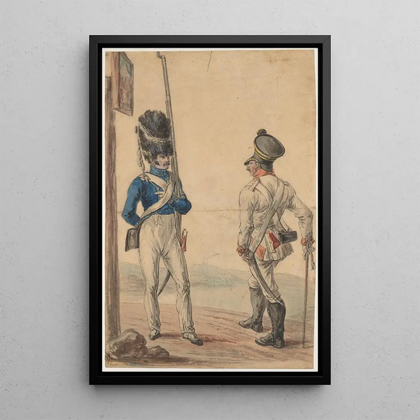 Au poste frontière - Piotr Michałowski — quadro incorniciato alla parete