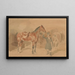 Cavaliere con un cavallo - Piotr Michałowski — quadro incorniciato alla parete