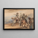 Napoléon dando ordini - Piotr Michałowski — quadro incorniciato alla parete