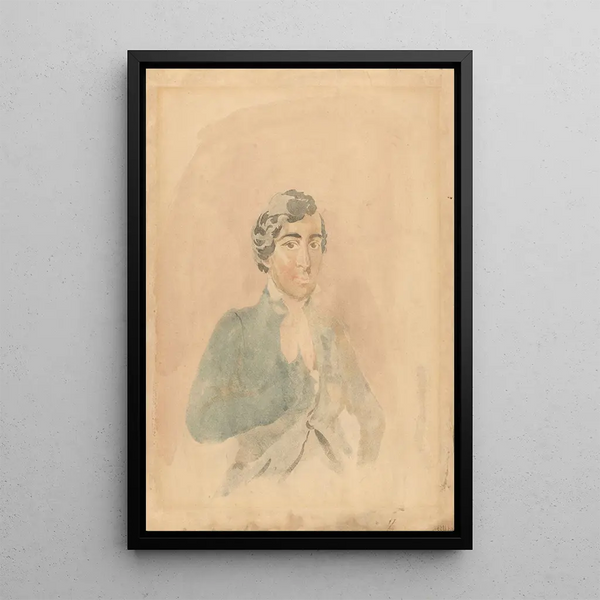 Portrait d'un homme - Piotr Michałowski — quadro incorniciato alla parete