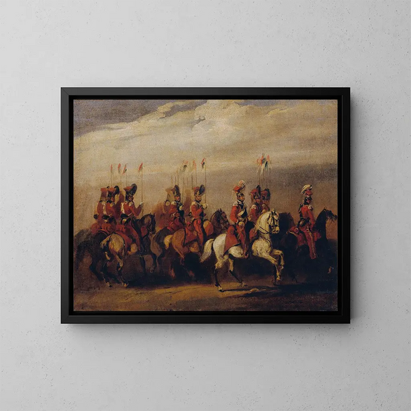 Cavalli rossi - Piotr Michałowski — quadro incorniciato alla parete