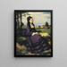 Dame in viola - Pál Szinyei Merse — quadro incorniciato alla parete
