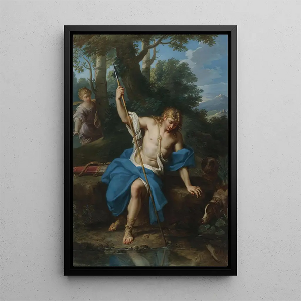 Narcisse et Écho - Placido Costanzi — quadro incorniciato alla parete