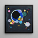 Più cerchi - Wassily Kandinsky — quadro incorniciato alla parete