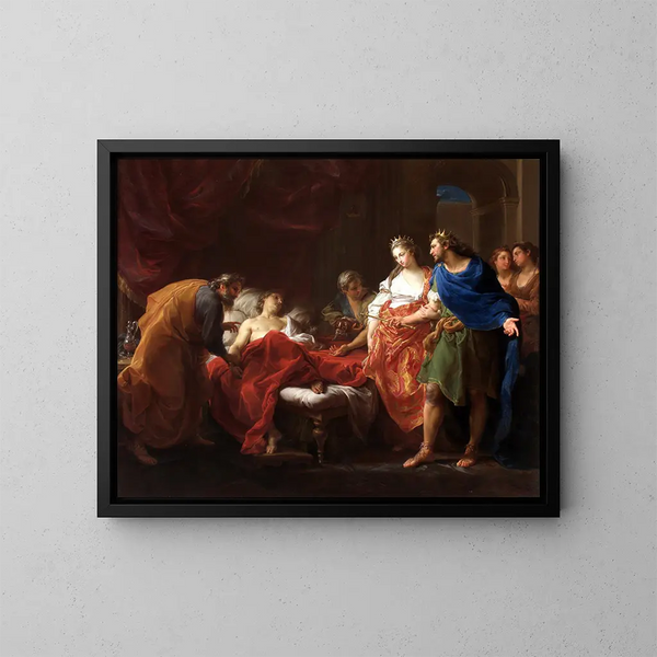 Antiochus e Stratonice - Pompeo Batoni — quadro incorniciato alla parete
