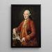 Don José Moñino y Redondo, conte di Floridablanca - Pompeo Batoni — quadro incorniciato alla parete