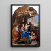 La Vierge à l'Enfant avec les saints Joseph, Zacharie et Élisabeth et le petit Saint Jean - Pompeo Batoni — quadro incorniciato alla parete