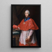 Ritratto del cardinale Jean-François Joseph de Rochechouart - Pompeo Batoni — quadro incorniciato alla parete