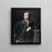 Ritratto di un uomo in abito verde - Pompeo Batoni — quadro incorniciato alla parete