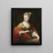 Ritratto di una dama tradizionalmente identificata come Alexandra Evichovna Demidov nel ruolo di Cleopatra - Pompeo Batoni — quadro incorniciato alla parete