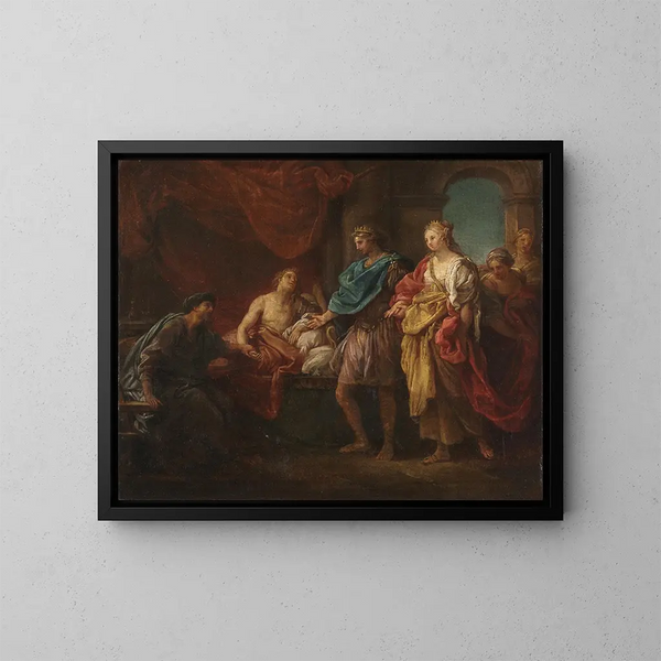 Studio per Antiochus e Stratonice - Pompeo Batoni — quadro incorniciato alla parete