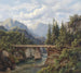 Ponte in legno su un ruscello di montagna - Edmund Hd — vista dell’opera