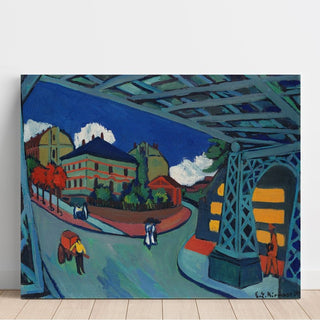 Pont ferroviaire sur la rue Löbtauer à Dresde - Ernst Ludwig Kirchner