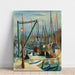 Riproduzione del dipinto Porto di Marsiglia - Moïse Kisling