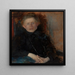 Ritratto di Anna Saryusz Zaleska circa 1880, dopo il 1863, artista - Olga Boznanska — quadro incorniciato alla parete