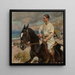 Ritratto di Hérthier de Boislambert a cavallo - Wojciech Kossak — quadro incorniciato alla parete