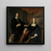 Ritratto di una coppia sposata - Govert Flinck — quadro incorniciato alla parete