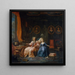 Ritratto di un uomo e di sua figlia - Jan Carel Vierpeyl — quadro incorniciato alla parete