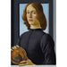 Riproduzione del dipinto Ritratto di un giovane uomo che tiene un medaglione - Sandro Botticelli