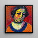 Ritratto di una Donna - Alexej von Jawlensky — quadro incorniciato alla parete