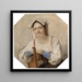 Ritratto di un'italiana - Carl Probst — quadro incorniciato alla parete