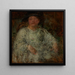 Ritratto di una dama con occhiali - Olga Boznanska — quadro incorniciato alla parete