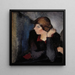 Ritratto di una donna - Alvar Cawn — quadro incorniciato alla parete