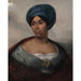 Riproduzione del dipinto Ritratto di una donna con turbante blu - Eugène Delacroix