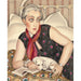 Riproduzione del dipinto Ritratto di una donna che legge con un cane - Gerda Wegener