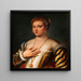 Ritratto di una giovane donna veneziana - Francesco Montemezzano — quadro incorniciato alla parete