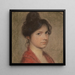 Ritratto di una giovane ragazza - Hermann Hanaczek — quadro incorniciato alla parete