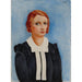 Riproduzione del dipinto Ritratto di Donna su Sfondo Blu - Moïse Kisling