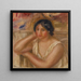Ritratto di Gabrielle - Pierre-Auguste Renoir — quadro incorniciato alla parete